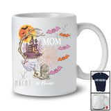Personalized Custom Name Mom; Horror Halloween Costume Moon Boo Ghost; Family Group T-Shirt