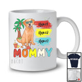 Personalized Custom Name Mommy, Cute Summer Vacation Labrador Retriever, Family Group T-Shirt