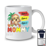 Personalized Custom Name Mommy, Cute Summer Vacation Sloth Sunglasses, Family Group T-Shirt