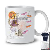 Personalized Custom Name Mommy; Horror Halloween Costume Moon Boo Ghost; Family Group T-Shirt