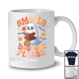Personalized Custom Name More Boooooks Please; Lovely Halloween Ghost Books; Librarian Teacher T-Shirt