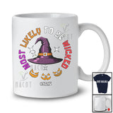 Personalized Custom Name Most Likely To Be Wicked; Joyful Halloween Witch Hat; Family T-Shirt