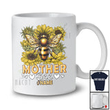 Personalized Custom Name Mother Bee; Lovely Mother's Day Bee Sunflower; Beekeeper Family Group T-Shirt