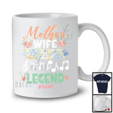Personalized Custom Name Mother Wife Music Teacher Legend, Adorable Mother's Day Flowers T-Shirt