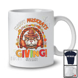 Personalized Custom Name Muskratsgiving; Lovely Thanksgiving Pilgrim Muskrat; Plaid Rainbow T-Shirt