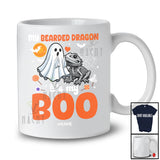 Personalized Custom Name My Bearded Dragon It's My Boo; Humorous Halloween Ghost Skeleton T-Shirt