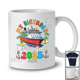 Personalized Custom Name My Birthday Cruise 2025; Joyful Birthday Cruise Ship; Friends Family T-Shirt