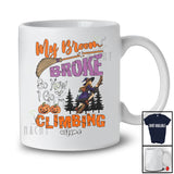 Personalized Custom Name My Broom Broke I Go Climbing; Joyful Halloween Witch Family T-Shirt