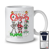 Personalized Custom Name My Christmas Pajamas Shirt; Amazing Snowing Three Skeleton; Family T-Shirt