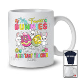 Personalized Custom Name My Favorite Bunnies Call Me Assistant Teacher; Happy Easter Hunting Eggs T-Shirt