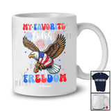 Personalized Custom Name My Favorite Color Is Freedom; Amazing 4th of July Eagle; Patriotic T-Shirt