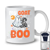 Personalized Custom Name My Goat It's My Boo; Humorous Halloween Goat Ghost Skeleton T-Shirt