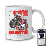 Personalized Custom Name My Motorcycle Is My Valentine; Lovely Hearts Gnomes Rose; Family T-Shirt