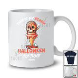 Personalized Custom Name My Scary Halloween Costume; Horror Ice Cream Zombie Skull; Family  T-Shirt