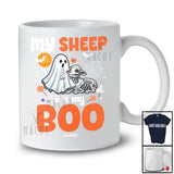 Personalized Custom Name My Sheep It's My Boo; Humorous Halloween Sheep Ghost Skeleton T-Shirt