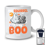 Personalized Custom Name My Squirrel It's My Boo; Humorous Halloween Squirrel Ghost Skeleton T-Shirt