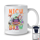 Personalized Custom Name NICU Brew; Scary Halloween Witch Crew; Nursing Nurse Team T-Shirt