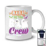 Personalized Custom Name Nana Of The Boo Crew; Adorable Halloween Boo Ghost; Family T-Shirt