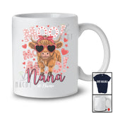 Personalized Custom Name Nana; Lovely Mother's Day Cattle Cow Sunglasses; Farm Farmer T-Shirt