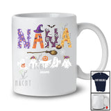 Personalized Custom Name Nana; Spooky Halloween Boo Ghost Witch Nana; Family Group T-Shirt