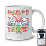 Personalized Custom Name Nana's Bunnies; Fantastic Easter Three Bunnies; Leopard Family T-Shirt