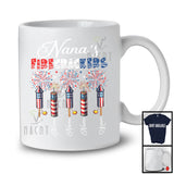 Personalized Custom Name Nana's Firecrackers, Amazing 4th Of July Fireworks, Patriotic Family T-Shirt