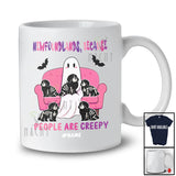 Personalized Custom Name Newfoundlands People Creepy; Amazing Halloween Boo Ghost Family T-Shirt