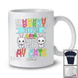 Personalized Custom Name No Bunny Better Mess With My Cats; Lovely Easter Eggs Hunt T-Shirt