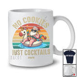 Personalized Custom Name No Cookies Cocktails; Lovely Christmas In July Santa Boat; Vintage T-Shirt