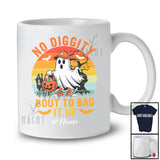 Personalized Custom Name No Diggity; Humorous Halloween Moon Boo Ghost Trick Treat Candy T-Shirt