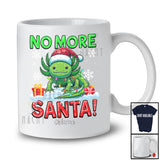 Personalized Custom Name No Morse Santa; Lovely Christmas Santa Green Axolotl; Axolotl Lover T-Shirt