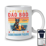 Personalized Custom Name Not A Dad Bod It's A Dobermann Figure, Vintage Father's Day Beer T-Shirt