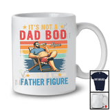 Personalized Custom Name Not A Dad Bod It's A Father Figure, Vintage Father's Day Dad Beer T-Shirt
