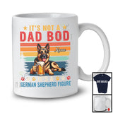 Personalized Custom Name Not A Dad Bod It's A German Shepherd Figure, Vintage Father's Day Beer T-Shirt