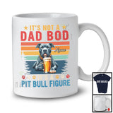 Personalized Custom Name Not A Dad Bod It's A Pit Bull Figure, Vintage Father's Day Beer T-Shirt