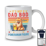 Personalized Custom Name Not A Dad Bod It's A Pomeranian Figure, Vintage Father's Day Beer T-Shirt
