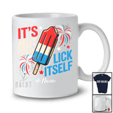 Personalized Custom Name Not Gonna Lick Itself; Sarcastic 4th Of July Ice Cream; Patriotic T-Shirt