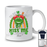 Personalized Custom Name Not Irish But Kiss Me Anyway; Amazing St. Patrick's Day Lips Rainbow T-Shirt