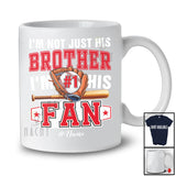 Personalized Custom Name Not Just His Brother Number 1 Fan; Joyful Father's Day Baseball Player T-Shirt