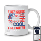 Personalized Custom Name Not Like Regular Firefighter; Proud 4th of July Firefighter Patriotic T-Shirt