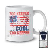 Personalized Custom Name Not Like Regular Zoo Keeper; Proud 4th of July Zoo Keeper Patriotic T-Shirt