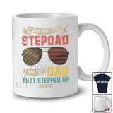 Personalized Custom Name Not Stepdad Dad That Stepped Up; Amusing Father's Day Sunglasses T-Shirt