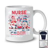 Personalized Custom Name Nurse And I Gnomes It; Joyful 4th Of July Patriotic Gnome; Family T-Shirt