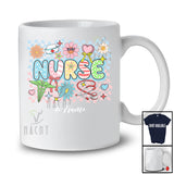 Personalized Custom Name Nurse Nursing; Lovely Back To School Flowers Coquette Nurse Nursing T-Shirt