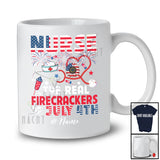 Personalized Custom Name Nurse Real Firecrackers; Joyful 4th Of July Fireworks; Patriotic T-Shirt