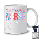 Personalized Custom Name Nurse; Amazing 4th Of July US Flag Patriotic; Jobs Proud T-Shirt