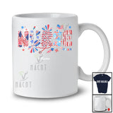 Personalized Custom Name Nurse; Fantastic 4th Of July American Flag; Nurse Patriotic T-Shirt