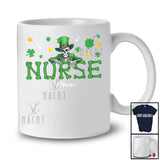 Personalized Custom Name Nurse; Fantastic St. Patrick's Day Leprechaun Skeleton T-Shirt