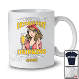 Personalized Custom Name Official Oktoberfest Drinking Team; Lovely Germany Girl Women Beer T-Shirt