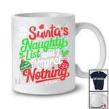 Personalized Custom Name On The Santa's Naughty List; Amusing Christmas Snowing Ornaments T-Shirt
